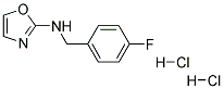 (4-FLUORO-BENZYL)-OXAZOL-2-YL-AMINE DIHYDROCHLORIDE Struktur