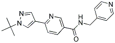 6-(1-TERT-BUTYL-1H-PYRAZOL-4-YL)-N-(PYRIDIN-4-YLMETHYL)NICOTINAMIDE Struktur