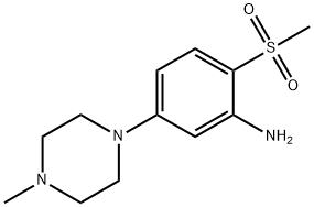 5-(1-METHYLPIPERAZIN-4-YL)-2-METHYLSULFONYLANILINE Struktur