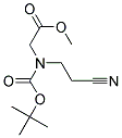[TERT-BUTOXYCARBONYL-(2-CYANO-ETHYL)-AMINO]-ACETIC ACID METHYL ESTER Struktur