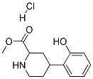 METHYL 4-(2-HYDROXYPHENYL)PIPERIDINE-2-CARBOXYLATE HYDROCHLORIDE Struktur