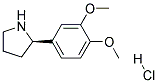 (R)-2-(3,4-DIMETHOXYPHENYL)PYRROLIDINE HYDROCHLORIDE Struktur