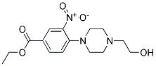 ETHYL 3-NITRO-4-[4-(2-HYDROXYETHYL)PIPERAZIN-1-YL]BENZOATE Struktur