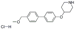 4-([4'-(METHOXYMETHYL)BIPHENYL-4-YL]OXY)PIPERIDINE HYDROCHLORIDE Struktur