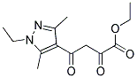 4-(1-ETHYL-3,5-DIMETHYL-1H-PYRAZOL-4-YL)-2,4-DIOXO-BUTYRIC ACID ETHYL ESTER Struktur