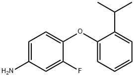 3-FLUORO-4-(2-ISOPROPYLPHENOXY)ANILINE Struktur
