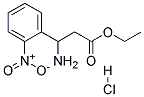 ETHYL-3-AMINO-3-(2-NITROPHENYL)PROPIONATEHYDROCHLORIDE Struktur
