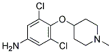 4-(1-METHYLPIPERIDIN-4-YLOXY)-3,5-DICHLOROBENZENAMINE Structure