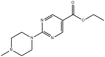 Ethyl 2-(4-methylpiperazin-1-yl)pyrimidine-5-carboxylate Struktur