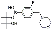 3-FLUORO-4-(MORPHOLIN-4-YLMETHYL)BENZENEBORONIC ACID, PINACOL ESTER Struktur