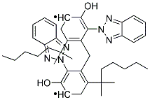 Methylene Bis [3-(2-Benzotriazolyl)-2-Hydroxy-5-tert-Octylphenyl] Struktur