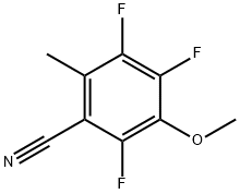 3-METHOXY -2,4,5-TRIFLUOROMETHYLBENZONITRILE
 Struktur