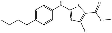 Methyl4-bromo-2-(4-butylphenyl)thiazole-5-carboxylate Struktur