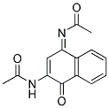 N-(4-ACETYLIMINO-1-OXO-1,4-DIHYDRO-2-NAPHTHYL)ACETAMIDE Struktur