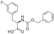 (2R)-2-{[(benzyloxy)carbonyl]amino}-3-(3-fluorophenyl)propanoic acid Struktur