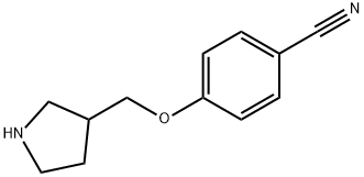 4-(Pyrrolidin-3-ylmethoxy)-benzonitrile Struktur