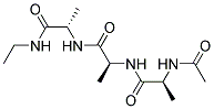 (N-ACETYL-L-ALANYL)-L-ALANYL-L-ALANINEETHYLAMIDE Struktur