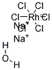 Sodium hexachlororhodate hydrate Struktur