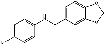 N-(1,3-BENZODIOXOL-5-YLMETHYL)-4-CHLOROANILINE Struktur