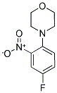 4-(4-FLUORO-2-NITROPHENYL)MORPHOLINE Struktur