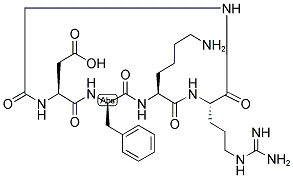 CYCLO (ARG-GLY-ASP-D-PHE-LYS) Struktur