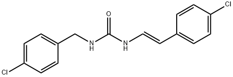 N-(4-CHLOROBENZYL)-N'-(4-CHLOROSTYRYL)UREA Struktur