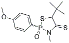 5-(TERT-BUTYL)-2-(4-METHOXYPHENYL)-3-METHYL-4-THIOXO-1,3,2LAMBDA5-THIAZAPHOSPHOLAN-2-ONE Struktur
