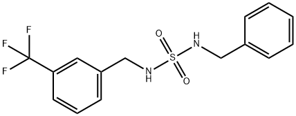 N-BENZYL-N'-[3-(TRIFLUOROMETHYL)BENZYL]SULFAMIDE Struktur