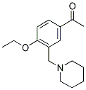 1-[4-ETHOXY-3-(PIPERIDIN-1-YLMETHYL)PHENYL]ETHANONE Struktur