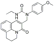 N-[(2,3-DIHYDRO-5-OXO-(1H,5H)-BENZO[IJ]QUINOLIZIN-6-YL)METHYL]-N'-ETHYL-N-(4-METHOXYPHENYL)UREA Structure