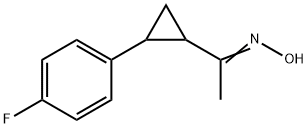 1-[2-(4-FLUOROPHENYL)CYCLOPROPYL]-1-ETHANONE OXIME Structure