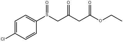 ETHYL 4-[(4-CHLOROPHENYL)SULFINYL]-3-OXOBUTANOATE Struktur