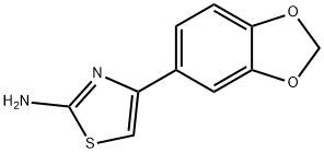 4-BENZO[1,3]DIOXOL-5-YL-THIAZOL-2-YLAMINE Struktur