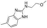(2-METHOXY-ETHYL)-(5-METHYL-1H-BENZOIMIDAZOL-2-YL)-AMINE Struktur