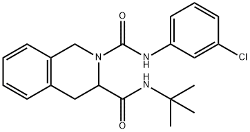N3-(TERT-BUTYL)-N2-(3-CHLOROPHENYL)-3,4-DIHYDRO-2,3(1H)-ISOQUINOLINEDICARBOXAMIDE Struktur