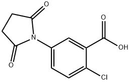 2-CHLORO-5-(2,5-DIOXO-PYRROLIDIN-1-YL)-BENZOIC ACID Struktur