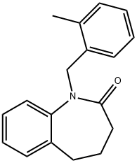 1-(2-METHYLBENZYL)-1,3,4,5-TETRAHYDRO-2H-1-BENZAZEPIN-2-ONE Structure