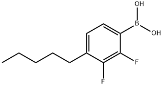 2,3-DIFLUORO-4-PENTYLPHENYLBORONIC ACID Struktur