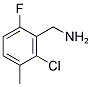 2-CHLORO-6-FLUORO-3-METHYLBENZYLAMINE Structure