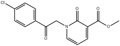 METHYL 1-[2-(4-CHLOROPHENYL)-2-OXOETHYL]-2-OXO-1,2-DIHYDRO-3-PYRIDINECARBOXYLATE Struktur