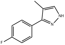 3-(4-FLUORO-PHENYL)-4-METHYL-1H-PYRAZOLE Struktur