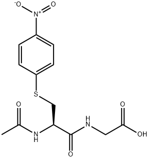 N-ACETYL-S-(4-NITROPHENYL)CYSTEINYLGLYCINE Structure