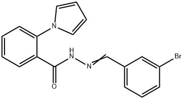 N'-[(Z)-(3-BROMOPHENYL)METHYLIDENE]-2-(1H-PYRROL-1-YL)BENZENECARBOHYDRAZIDE Structure
