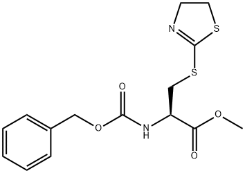 METHYL 2-([(BENZYLOXY)CARBONYL]AMINO)-3-(4,5-DIHYDRO-1,3-THIAZOL-2-YLSULFANYL)PROPANOATE Struktur