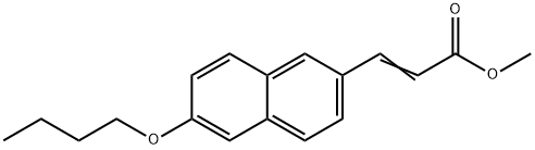 METHYL (E)-3-(6-BUTOXY-2-NAPHTHYL)-2-PROPENOATE Struktur