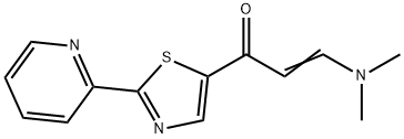 (E)-3-(DIMETHYLAMINO)-1-[2-(2-PYRIDINYL)-1,3-THIAZOL-5-YL]-2-PROPEN-1-ONE Struktur