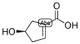 (R)-4-HYDROXY-1-CYCLOPENTENE-1-CARBOXYLIC ACID Struktur
