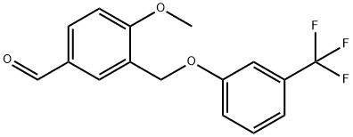 4-METHOXY-3-(3-TRIFLUOROMETHYL-PHENOXYMETHYL)-BENZALDEHYDE Struktur