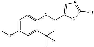 3-(TERT-BUTYL)-4-[(2-CHLORO-1,3-THIAZOL-5-YL)METHOXY]PHENYL METHYL ETHER Struktur