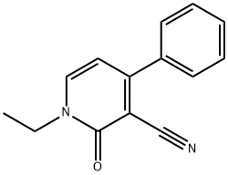 1-ETHYL-2-OXO-4-PHENYL-1,2-DIHYDRO-3-PYRIDINECARBONITRILE Struktur